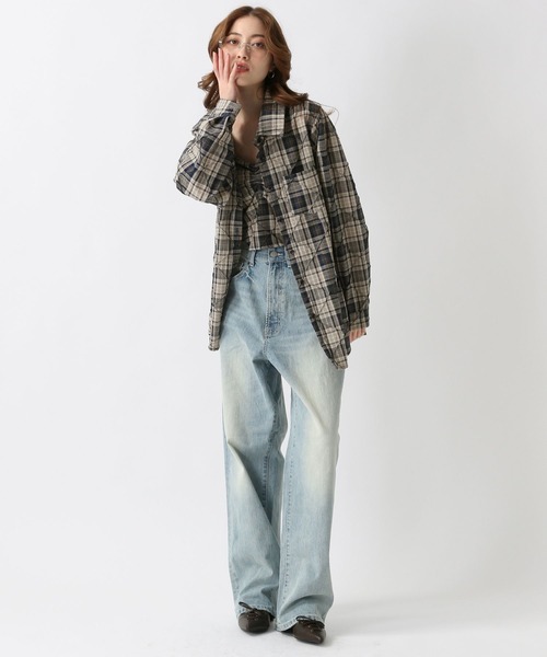 FOREVER 21（フォーエバー トゥエンティーワン）の「【2025SS】ビスチェセットシャツ（シャツ/ブラウス・レディース・レッド/ネイビー・FREE）」の15枚目の写真