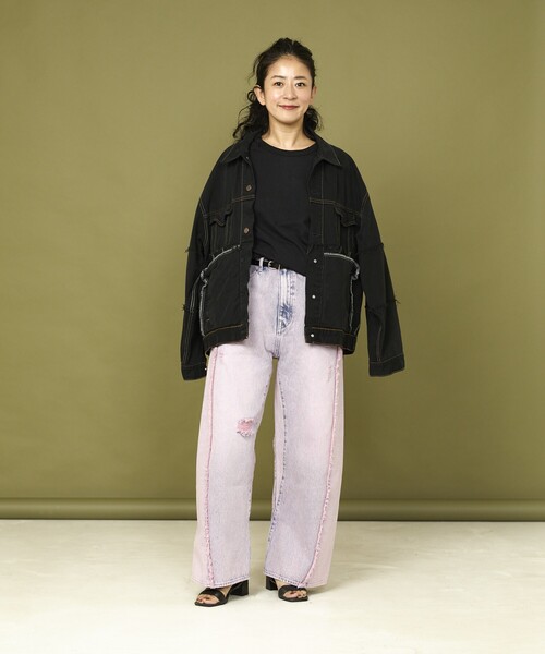 Freada/フリーダ 配色カーブデニム（デニムパンツ）｜Freada