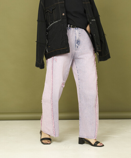 Freada/フリーダ 配色カーブデニム（デニムパンツ）｜Freada（フリーダ