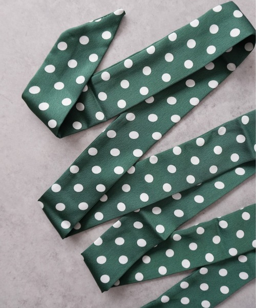 IMARI（イマリ）の「【 IMARI / イマリ 】 ドット スカーフ チョーカー（ネックレス・レディース・ブラック/ホワイト/レッド/グリーン・FREE）」の19枚目の写真