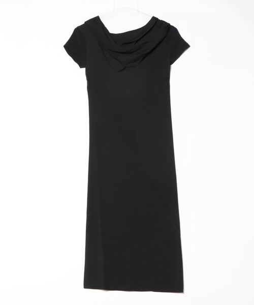 CoSTUME NATIONAL(コスチュームナショナル)の「【PH1】【CoSTUME NATIONAL】BLACK SHORT SLEEVE ONEPIECE(ワンピース・レディース・ブラック・X-SMALL)」の2枚目の写真