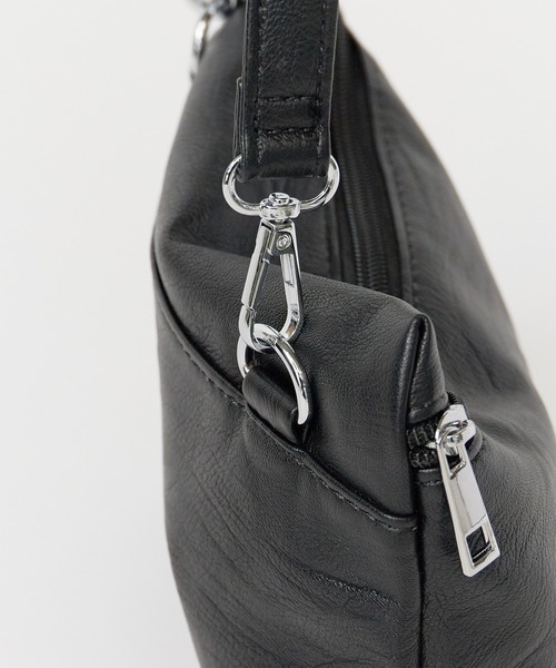 ROOPTOKYO（ループトウキョウ）の「ミニショルダーバッグ付きフェイクレザーハンドバッグ 大容量（ショルダーバッグ・メンズ・ブラウン/ブラック/アイボリー・FREE）」の22枚目の写真