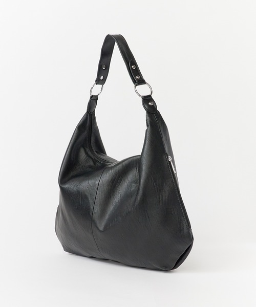 ROOPTOKYO（ループトウキョウ）の「ミニショルダーバッグ付きフェイクレザーハンドバッグ 大容量（ショルダーバッグ・メンズ・ブラウン/ブラック/アイボリー・FREE）」の4枚目の写真