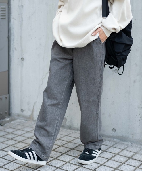 WEGO（ウィゴー）の「WEGO/デニムイージーストレートパンツ（デニムパンツ・メンズ・グレー/インディゴブルー/ライトインディゴブルー/ブラック/スカイブルー・LARGE/MEDIUM/SMALL）」の22枚目の写真