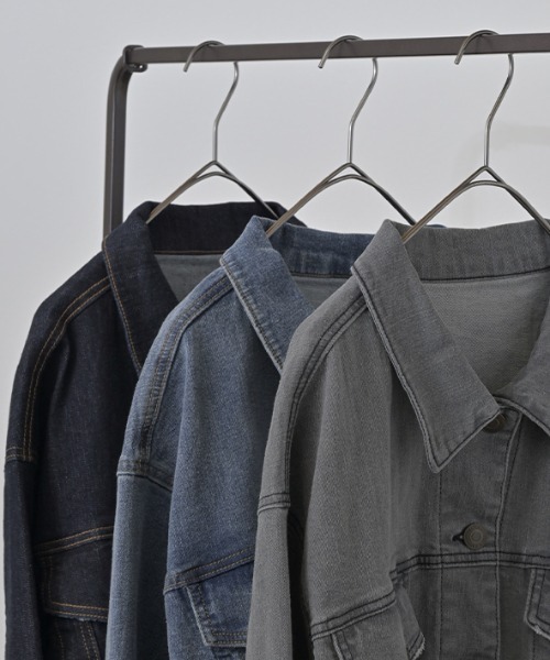 洗練ショート丈 クロップドGジャン（デニムジャケット）｜HUG.U