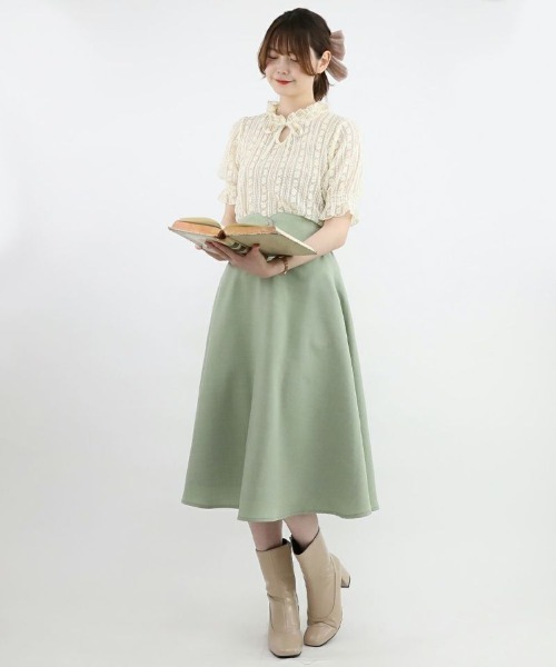 F i.n.t（フィント）の「【晴雨兼用】スクエアトゥレインブーツ/F&A/fint　フィント（レインシューズ・レディース・ブラウン/アイボリー/ブラック・L/M/S）」の14枚目の写真