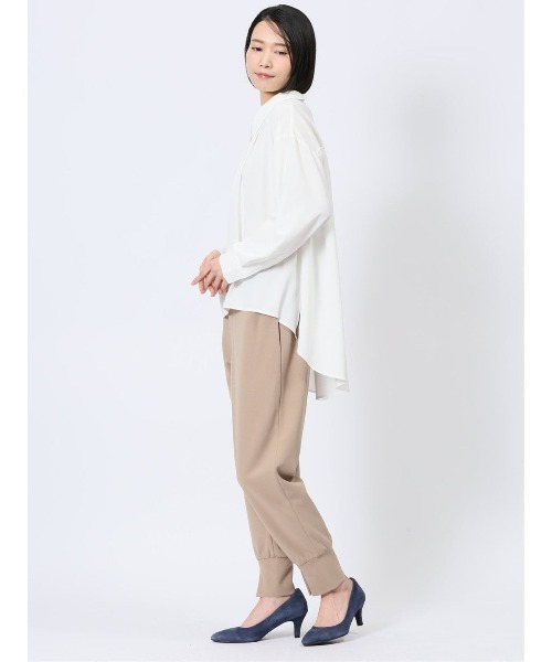 m.f.editorial（エムエフエディトリアル）の「【ハンドウォッシャブル】m.f.エディトリアル レディース レギュラーカラー プルオーバーチュニック（シャツ/ブラウス・レディース・ブラック/ネイビー/ホワイト・FREE）」の6枚目の写真