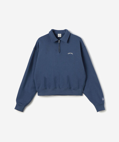 オーチバル・オーシバル OR-C0276BDJ コットンモヨン 裏フリース ハーフZIP プルオーバー カットソー ORCIVAL ORCIVAL オーチバル・オーシバル OR-C0276BDJ コットンモヨン 裏