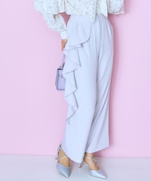 marun | ＜大きいサイズ＞サイドラッフルワイドパンツ　marun(スラックス)