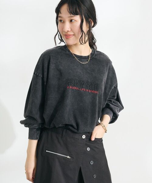 CRAFT STANDARD BOUTIQUE（クラフトスタンダードブティック）の「ヴィンテージロンTEE-B（Tシャツ/カットソー・レディース・ブラック/オフホワイト・S/M/L）」の4枚目の写真