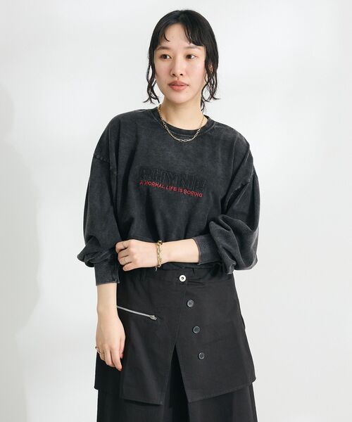 CRAFT STANDARD BOUTIQUE（クラフトスタンダードブティック）の「ヴィンテージロンTEE-B（Tシャツ/カットソー・レディース・ブラック/オフホワイト・S/M/L）」の5枚目の写真