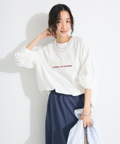 CRAFT STANDARD BOUTIQUE（クラフトスタンダードブティック）の「ヴィンテージロンTEE-B（Tシャツ/カットソー・レディース・ブラック/オフホワイト・S/M/L）」の16枚目の写真