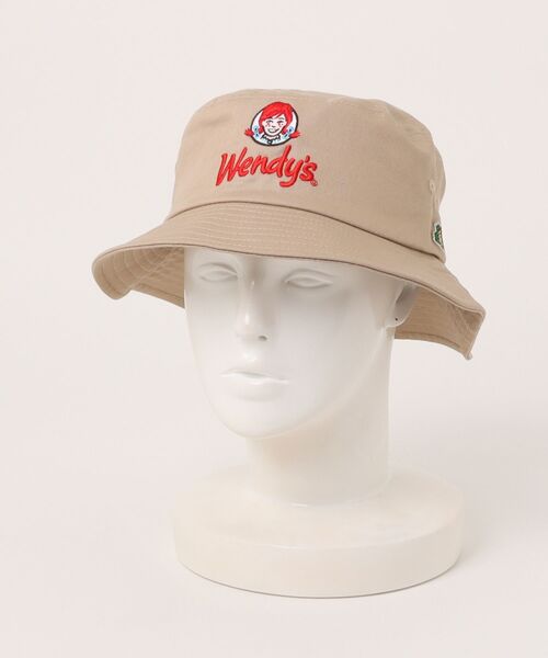 FRUIT OF THE LOOM(フルーツオブザルーム)の「【FRUIT OF THE LOOM】EX Wendy's COLLAB BUCKETHAT/ウェンディーズ コラボ/バケットハット(ハット・レディース・ブラック/オフホワイト/ベージュ・FREE)」の3枚目の写真