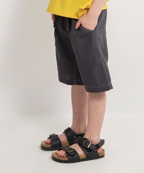 BRANSHES（ブランシェス）の「【爽パン / 綿100％】パナマ織りカラーハーフパンツ（その他パンツ・キッズ・ブラック/ネイビー/チャコールグレー/グリーン/イエロー/オレンジ/ブルー・90/100/110/120/80/130/140/150/160）」の15枚目の写真