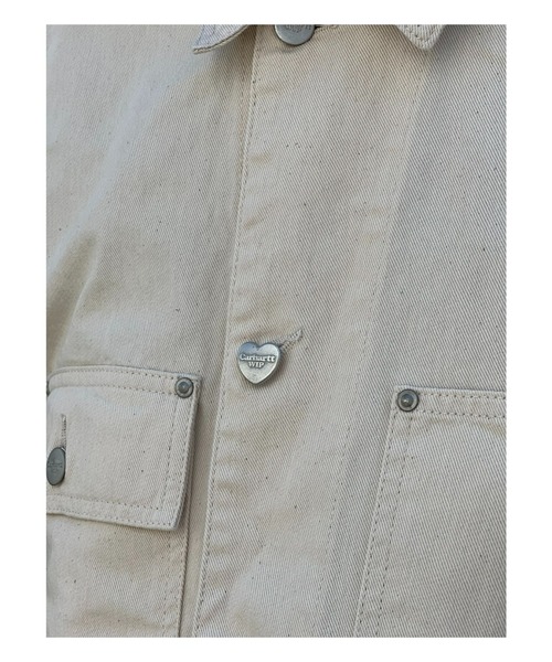 Carhartt WIP(カーハートダブリューアイピー)の「【Carhartt WIP】DREWE CHORE COAT ドローチョアコート(ダウンジャケット/コート・メンズ・ブラック/ナチュラル・X-LARGE/LARGE/MEDIUM)」の6枚目の写真