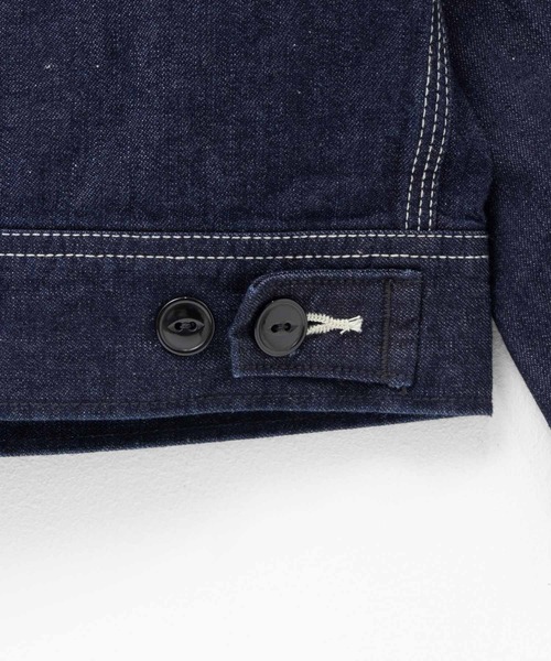 Lee(リー)の「Lee(R)【 DUNGAREES / ダンガリーズ 】デニムジップアップブルゾン(デニムジャケット・メンズ・ライトインディゴブルー/ブルー系その他/ワンウォッシュ・S/M/L/XL)」の14枚目の写真