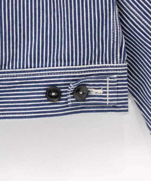 Lee(リー)の「Lee(R)【 DUNGAREES / ダンガリーズ 】デニムジップアップブルゾン(デニムジャケット・メンズ・ライトインディゴブルー/ブルー系その他/ワンウォッシュ・S/M/L/XL)」の20枚目の写真