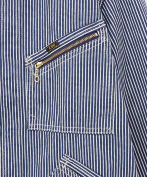 Lee(リー)の「Lee(R)【 DUNGAREES / ダンガリーズ 】デニムジップアップブルゾン(デニムジャケット・メンズ・ライトインディゴブルー/ブルー系その他/ワンウォッシュ・S/M/L/XL)」の21枚目の写真