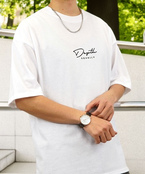 Burner(バーナー)の「【GROOVY STORE】ワイドシルエットミニロゴTシャツ 吸水速乾 UVカット(Tシャツ/カットソー・メンズ・ブラック/ブラック系その他2/グレイッシュベージュ/サックスブルー/ホワイト系その他2/ブラック系その他3/ダークグリーン/スミクロ/ミント/ネイビー/ホワイト/サーモンピンク/ホワイト系その他4/ホワイト系その他3・M/L/LL)」の2枚目の写真