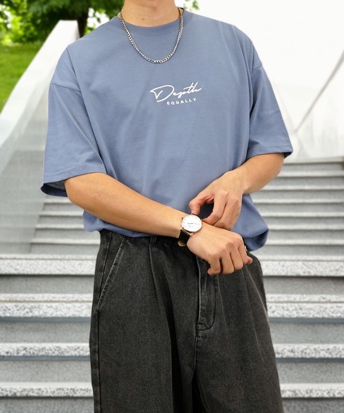 Burner(バーナー)の「【GROOVY STORE】ワイドシルエットミニロゴTシャツ 吸水速乾 UVカット(Tシャツ/カットソー・メンズ・ブラック/ブラック系その他2/グレイッシュベージュ/サックスブルー/ホワイト系その他2/ブラック系その他3/ダークグリーン/スミクロ/ミント/ネイビー/ホワイト/サーモンピンク/ホワイト系その他4/ホワイト系その他3・M/L/LL)」の13枚目の写真