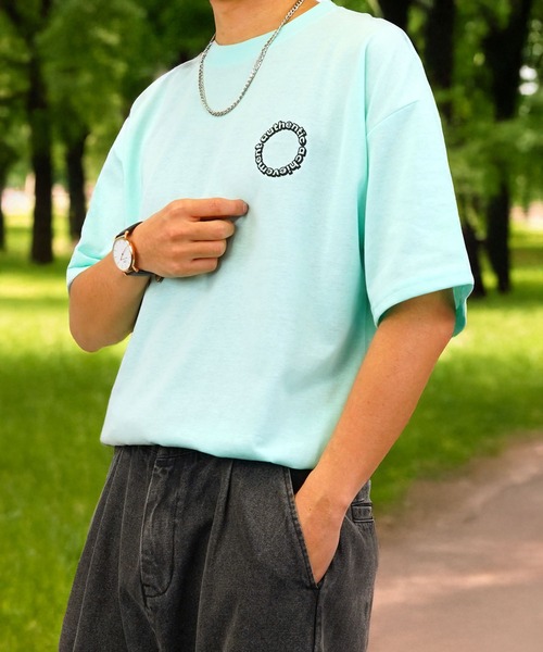 Burner(バーナー)の「【GROOVY STORE】ワイドシルエットミニロゴTシャツ 吸水速乾 UVカット(Tシャツ/カットソー・メンズ・ブラック/ブラック系その他2/グレイッシュベージュ/サックスブルー/ホワイト系その他2/ブラック系その他3/ダークグリーン/スミクロ/ミント/ネイビー/ホワイト/サーモンピンク/ホワイト系その他4/ホワイト系その他3・M/L/LL)」の1枚目の写真