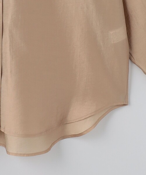 6（ロク）の「＜6(ROKU)＞CEL/PL スケシャツ（シャツ/ブラウス・レディース・ダークグレー/ナチュラル・FREE）」の10枚目の写真