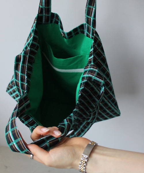 SANSeLF】 2WAYチェックトートバッグ sana25s034（トートバッグ