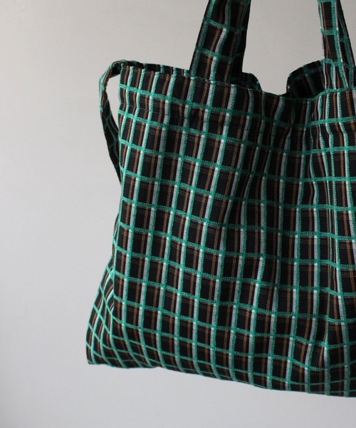 SANSeLF（サンセルフ）の「【SANSeLF】2WAYチェックトートバッグ sana25s034（トートバッグ・レディース・グリーン・FREE）」の7枚目の写真