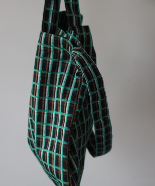 SANSeLF（サンセルフ）の「【SANSeLF】2WAYチェックトートバッグ sana25s034（トートバッグ・レディース・グリーン・FREE）」の8枚目の写真