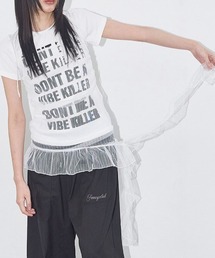 .KOM（ドットコム）の「A'GEM/9 × .kom 『 FANCY CLUB/ファンシークラブ』 LACE SHIRRING LAYERED DRESS/レースシャーリング レイヤードドレス（キャミソール）」