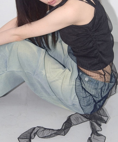[NASTY FANCY CLUB] POIN LACE LAYERED TEE★レース A'GEM/9 × .kom 『NASTY FANCY CLUB/ナスティー