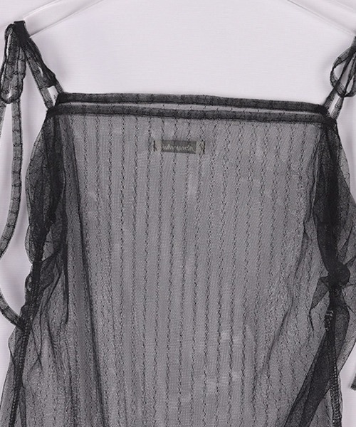 FANCY CLUB（ファンシークラブ）の「A'GEM/9 × .kom 『 FANCY CLUB/ファンシークラブ』 LACE SHIRRING LAYERED DRESS/レースシャーリング レイヤードドレス（キャミソール・レディース・ホワイト/ブラック・FREE）」の14枚目の写真