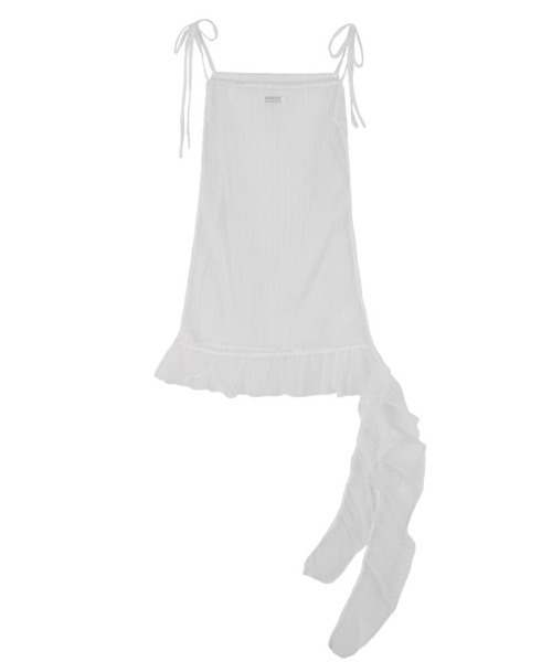 FANCY CLUB（ファンシークラブ）の「A'GEM/9 × .kom 『 FANCY CLUB/ファンシークラブ』 LACE SHIRRING LAYERED DRESS/レースシャーリング レイヤードドレス（キャミソール・レディース・ホワイト/ブラック・FREE）」の17枚目の写真