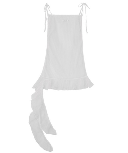 FANCY CLUB（ファンシークラブ）の「A'GEM/9 × .kom 『 FANCY CLUB/ファンシークラブ』 LACE SHIRRING LAYERED DRESS/レースシャーリング レイヤードドレス（キャミソール・レディース・ホワイト/ブラック・FREE）」の16枚目の写真