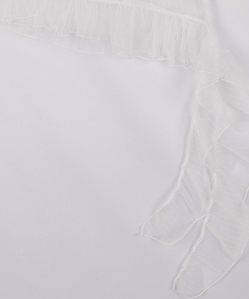 FANCY CLUB（ファンシークラブ）の「A'GEM/9 × .kom 『 FANCY CLUB/ファンシークラブ』 LACE SHIRRING LAYERED DRESS/レースシャーリング レイヤードドレス（キャミソール・レディース・ホワイト/ブラック・FREE）」の19枚目の写真