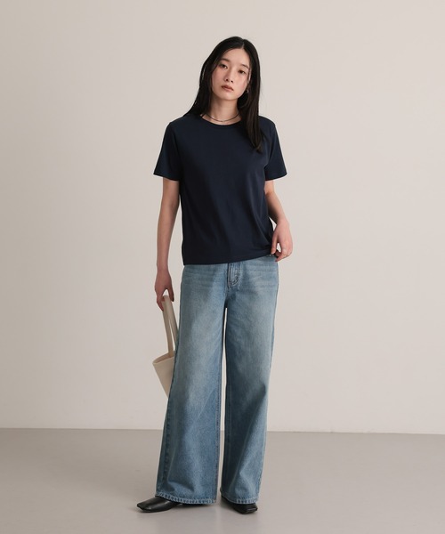 attiree(アティレー)の「【M/L展開】【UVカット】ベーシックTシャツ(Tシャツ/カットソー・レディース・ブラック/ネイビー/ホワイト・LARGE/MEDIUM)」の22枚目の写真