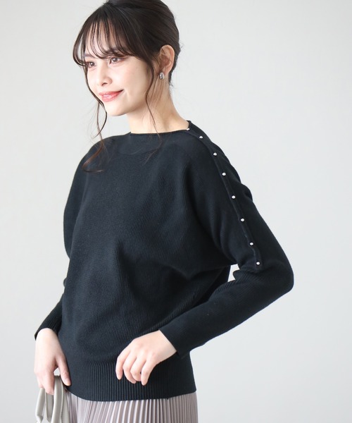 tシャツ お洒落感あり ゆるっと綺麗なスタッズドルマン レディース お洒落感あり ゆるっと綺麗なスタッズドルマン（Tシャツ