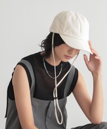 for/c（フォーシー）の「デニムヒモツキキャップ【サスティナブル】（キャップ）」