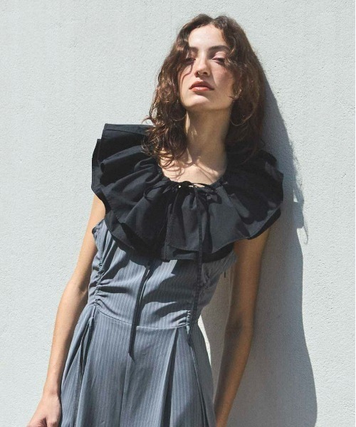 メゾンスペシャル　レイヤードチュールトップ　新品未使用 Multiway Tulle Layered Collar/マルチウェイチュールレイヤード