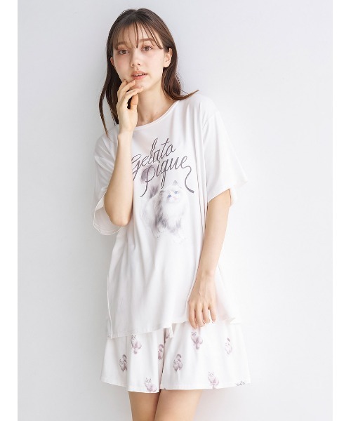 ★専用ページ★ジェラートピケ ワンピ＆Tシャツ 2点おまとめ gelato pique / ジェラート ピケ同型 CATドット柄ワン