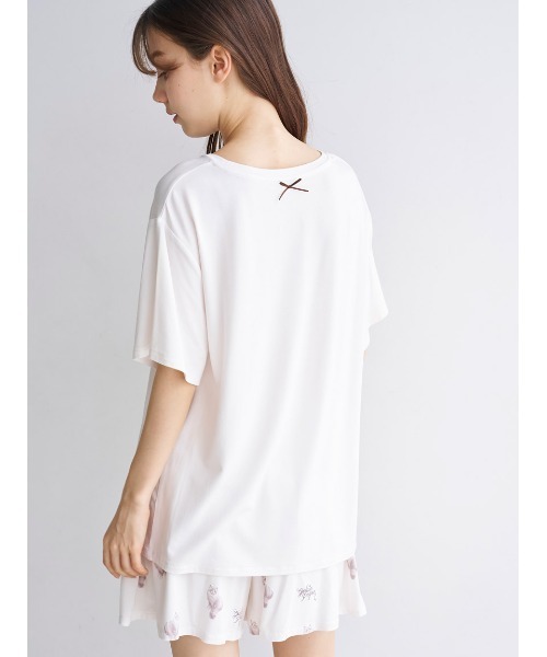 gelato pique（ジェラートピケ）の「CAT柄ワンポイントTシャツ