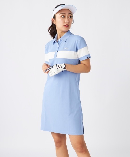FILA GOLF（フィラゴルフ ）の「【FILA GOLF/フィラゴルフ】レディースワンピース　ゴルフ（ワンピース・レディース・ブラック/ブルー/ホワイト・MEDIUM/LARGE/X-LARGE/XX-LARGE/SMALL）」の7枚目の写真