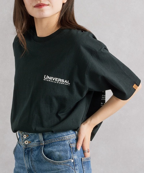 UNIVERSAL OVERALL（ユニバーサルオーバーオール）の「【UNIVERSAL OVERALL】U2513209TT 別注バックプリントTシャツ（Tシャツ/カットソー・メンズ・ホワイト/ブラック/ブラック系その他2・M/S/XL/L）」の19枚目の写真