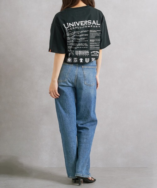 UNIVERSAL OVERALL（ユニバーサルオーバーオール）の「【UNIVERSAL OVERALL】U2513209TT 別注バックプリントTシャツ（Tシャツ/カットソー・メンズ・ホワイト/ブラック/ブラック系その他2・M/S/XL/L）」の21枚目の写真