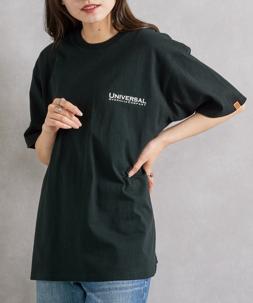 UNIVERSAL OVERALL（ユニバーサルオーバーオール）の「【UNIVERSAL OVERALL】U2513209TT 別注バックプリントTシャツ（Tシャツ/カットソー・メンズ・ホワイト/ブラック/ブラック系その他2・M/S/XL/L）」の18枚目の写真