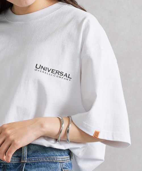 UNIVERSAL OVERALL（ユニバーサルオーバーオール）の「【UNIVERSAL OVERALL】U2513209TT 別注バックプリントTシャツ（Tシャツ/カットソー・メンズ・ホワイト/ブラック/ブラック系その他2・M/S/XL/L）」の13枚目の写真