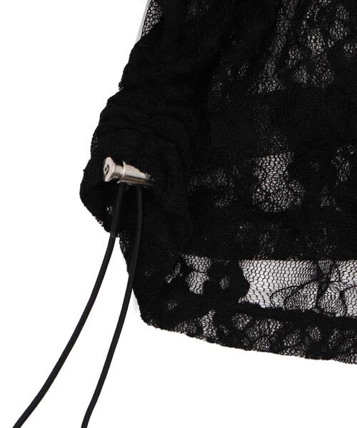 WEGO（ウィゴー）の「WEGO/レースダブルジップパーカー（カーディガン/ボレロ・レディース・ホワイト/ブラック・FREE）」の5枚目の写真