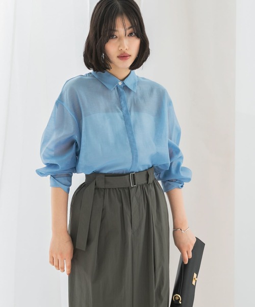 【URBAN　RESEARCH　ROSSO】リネンタッチイージーケアオーバーシャツ セール】リネンタッチイージーケアオーバーシャツ（シャツ