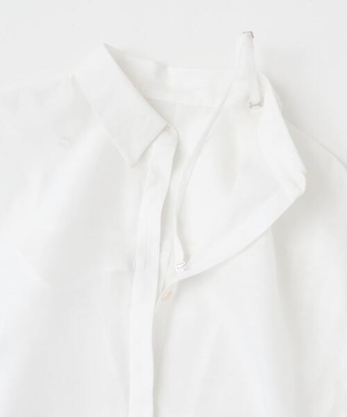 URBAN RESEARCH ROSSO WOMEN（アーバンリサーチ　ロッソ）の「リネンタッチイージーケアオーバーシャツ（シャツ/ブラウス・レディース・イエロー系その他/ホワイト/ブルー/ネイビー・FREE）」の11枚目の写真