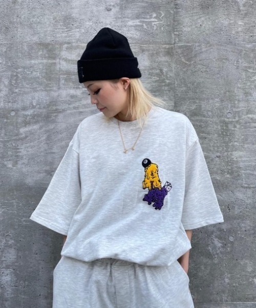 ワンサイズ / UNISEX 》ATMARKサガラ刺繍T（Tシャツ/カットソー